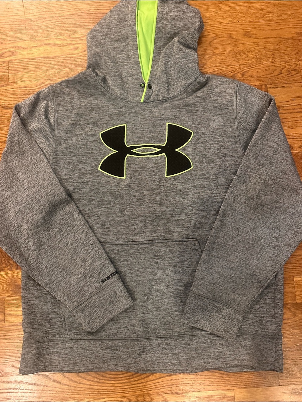 Under Armour Storm Armour Fleece Heather Gray Pullover Hoodie Size L